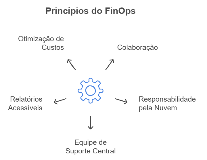 Imagem ilustrativa dos princíprios do FinOps.