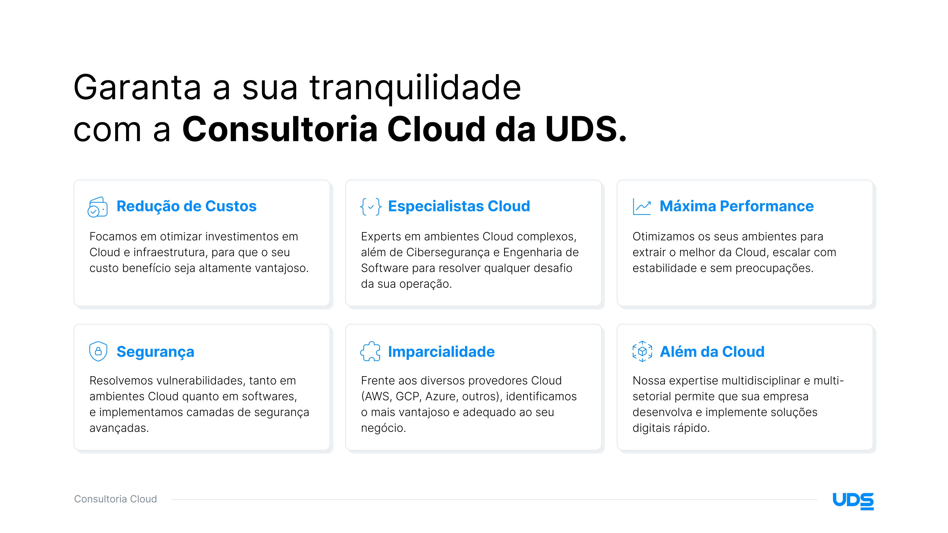 Consultoria Cloud - UDS Tecnologia