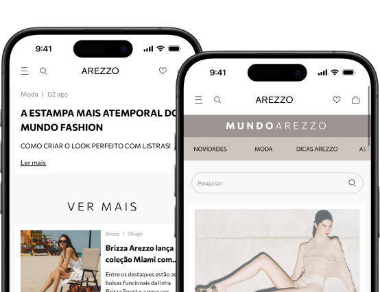 Aplicativo Arezzo ux