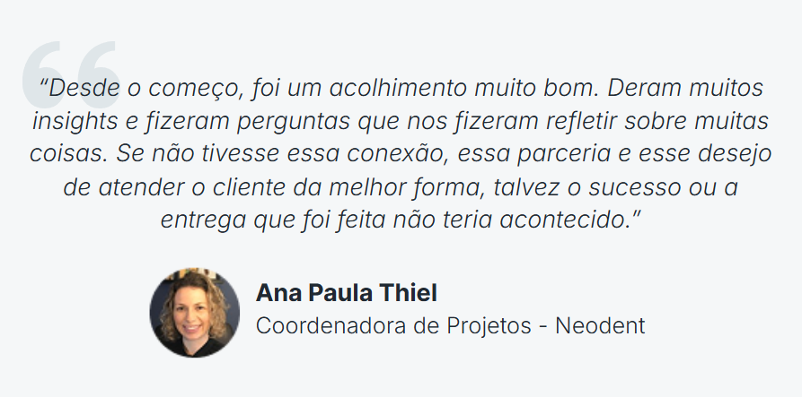 Depoimento case neodent
