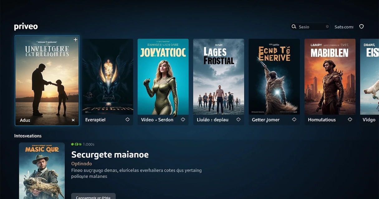 Tela da interface do Amazon Prime Video mostrando opções de aluguel e compra de filmes com destaque para modelo TVOD