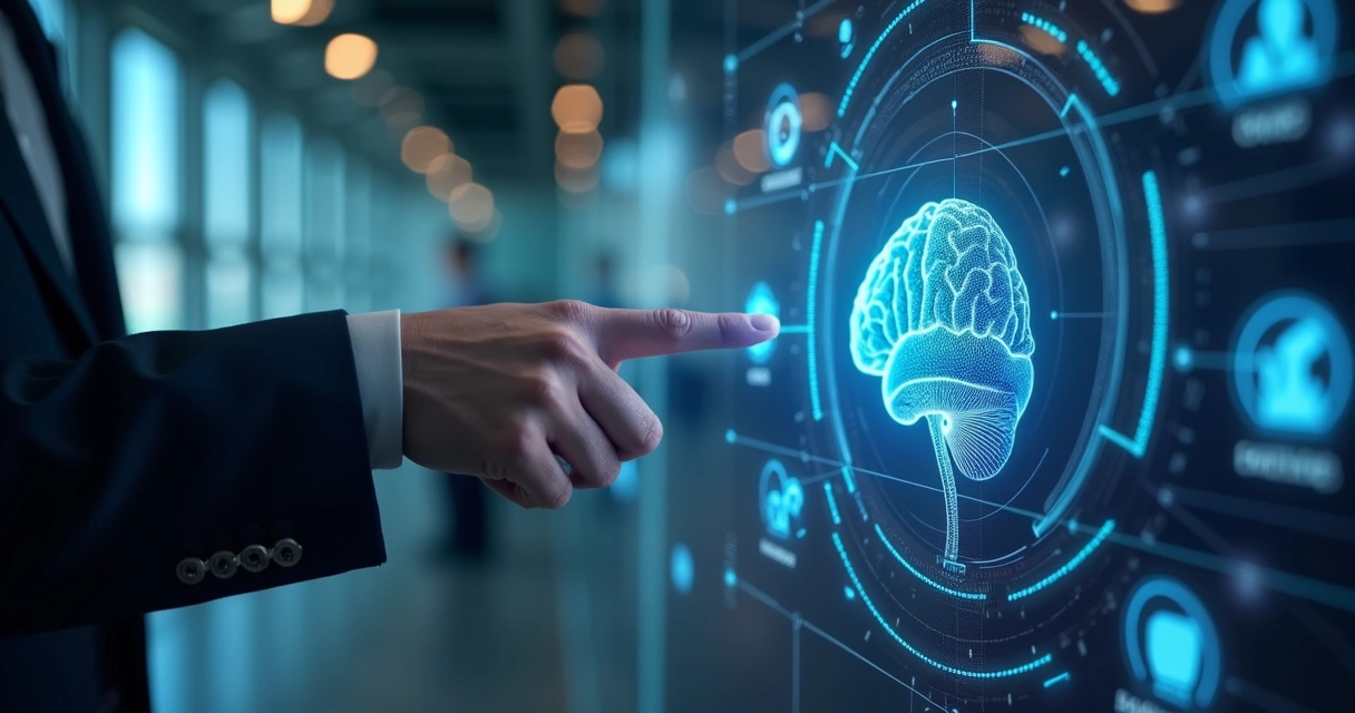 Interface digital mostrando personalização de experiência do cliente com inteligência artificial em ambiente corporativo moderno